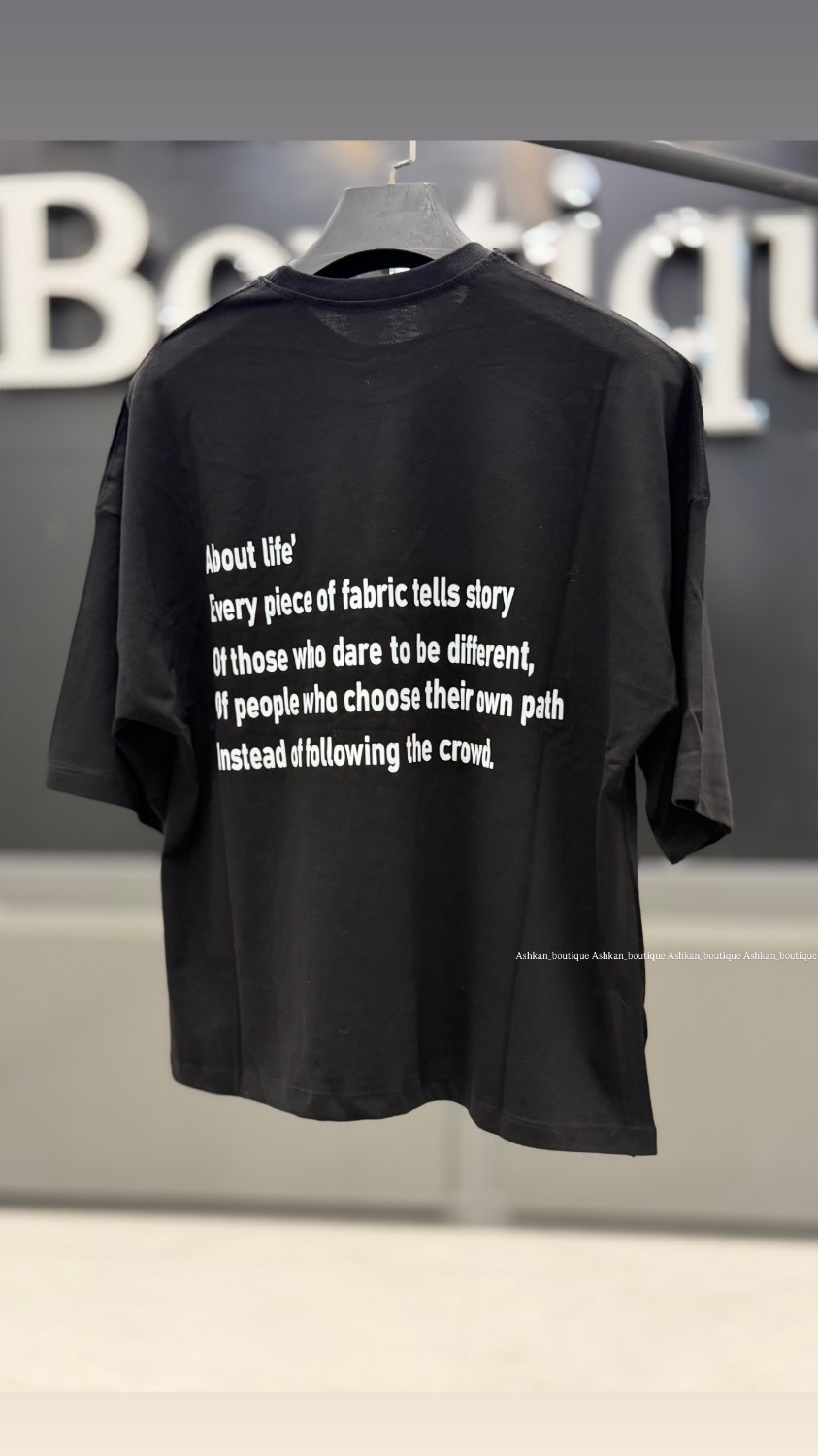Tshirt black کد 6527